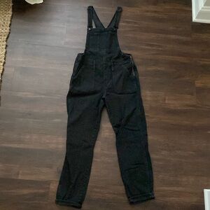 Madewell Straight Leg Overalls Bib  Black